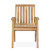 Kingston chair with arms without cushion front view