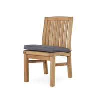 Kingston chair without arms with cushion front angle view
