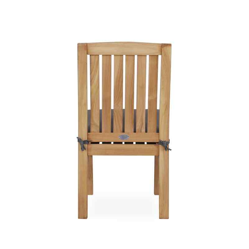 Kingston chair without arms with cushion back view