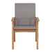 Flinders Wicker Chair in Grey front view