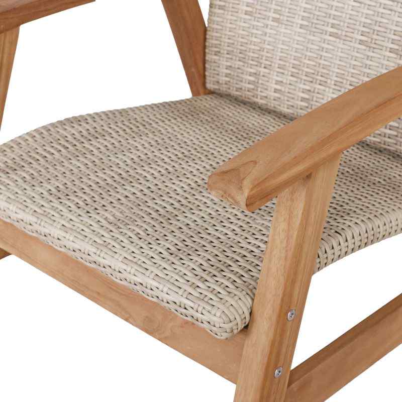 Flinders wicker chair close up