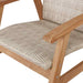 Flinders Wicker Chair in White Kubu seat close up