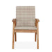 Flinders wicker chair in white kibu front view