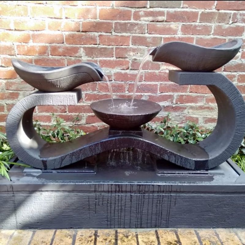 Galleria Imports Infinity Fountain Large Grey Bricks
