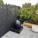 Galleria Imports Luna Ball Fountain Small Charcoal deck