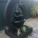 Galleria Imports Original Eclipse Fountain Large Charcoal with plants