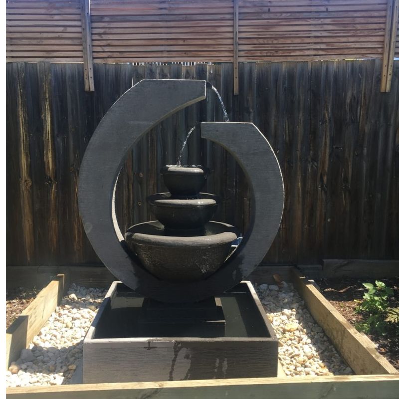 Galleria Imports Original Eclipse Fountain Large Grey Stone
