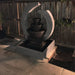Galleria Imports Original Eclipse Fountain Large Grey side lawn