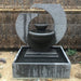 Galleria Imports Original Eclipse Fountain Medium Grey backyard