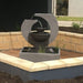 Galleria Imports Original Eclipse Fountain Medium Grey with plants