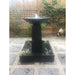 Galleria Imports Aquarius Fountain Large Charcoal with floating plants