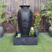 Galleria Amphora Water Fountain front view in Charcoal