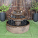 Galleria Aqua Falls Water Feature Fountain in Rust 