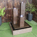 Atlantis water feature fountain in rust from the left angle 