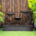 Galleria Imports Infinity fountain large in rust front view