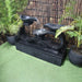 Galleria Imports Infinity Fountain medium in charcoal top view