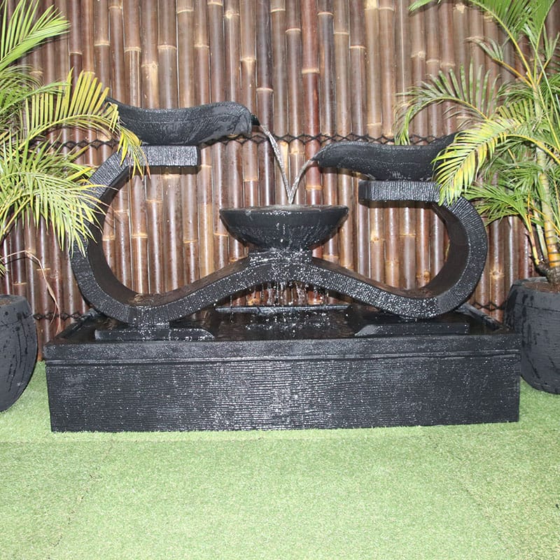 Infinity water feature fountain medium in rust