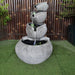 Galleria's Marina Falls Fountain in grey front view