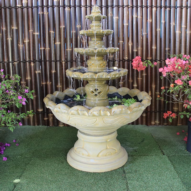 Galleria Monaco Self Contained Fountain in sandstone