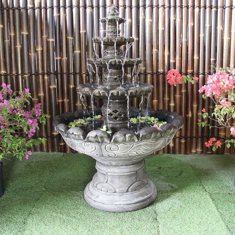 Galleria Monaco Self Contained Fountain in slate