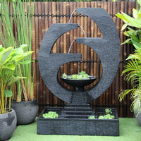 New Eclipse Fountain by Galleria Imports in Large Charcoal