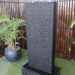 Galleria Imports Rectangle Ripple Fountain in charcoal right angle view 