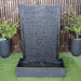 Galleria Ripple Wall Fountain in charcoal front view