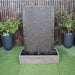 Galleria Ripple Wall Fountain in rust front view