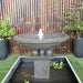 Galleria Imports Teratai Fountain in grey close up