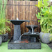 Galleria Imports 3 tier cascade fountain medium charcoal front view