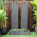 Galleria's Twin Ripple Wall Fountain in grey