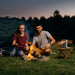 XGIMI Halo+ Portable Projector on campfire