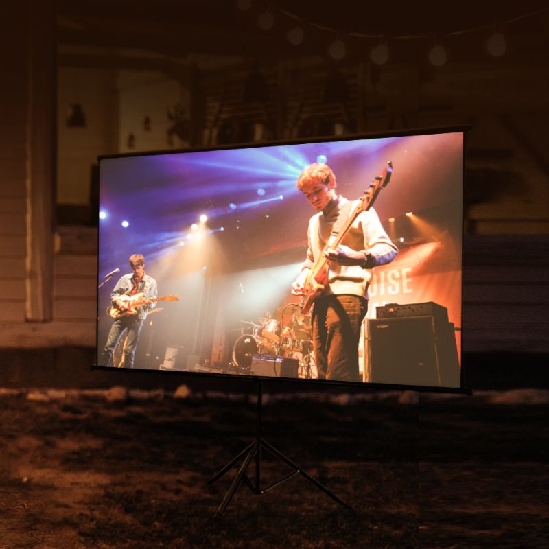 XGIMI Halo+ Portable Projector placed outdoor