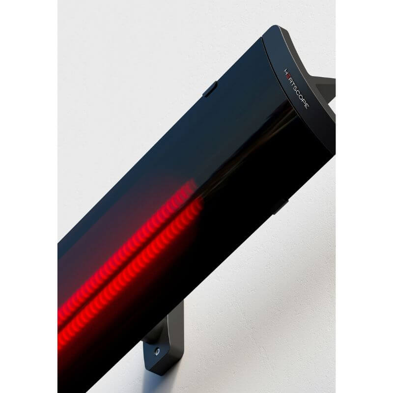 Heatscope Pure+3000W in Black Glass