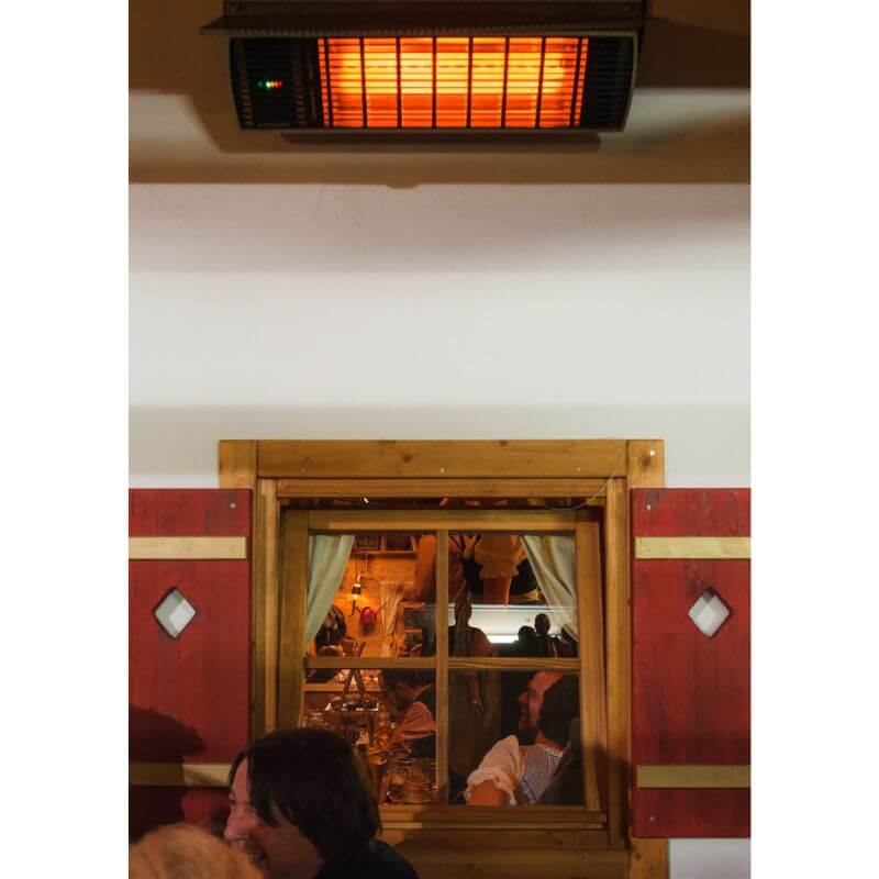 Heatscope Spot 2800W  mounted about the Window