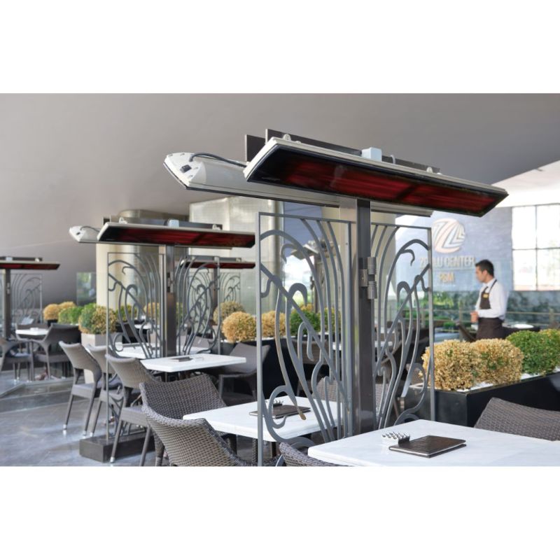 Heatscope-Vision-3200W hanging back to back at a restaurant