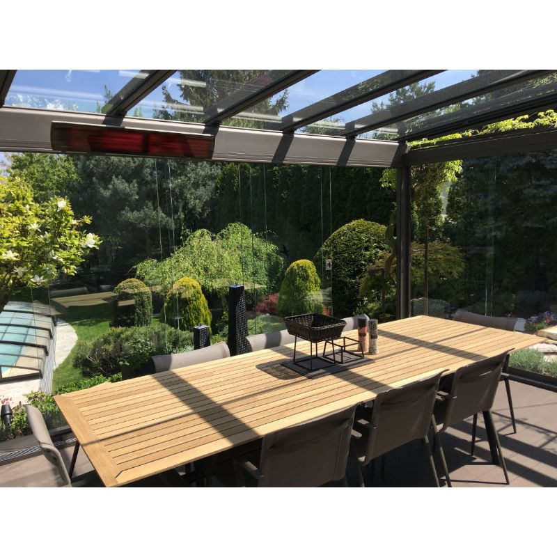 Heatscope Vision 3200W in Sunroom with long dining table