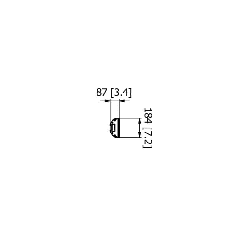 Heatscope Vision 3200W side dimension