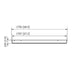 Heatscope Vision 3200W weathershield 5 Side dimensions