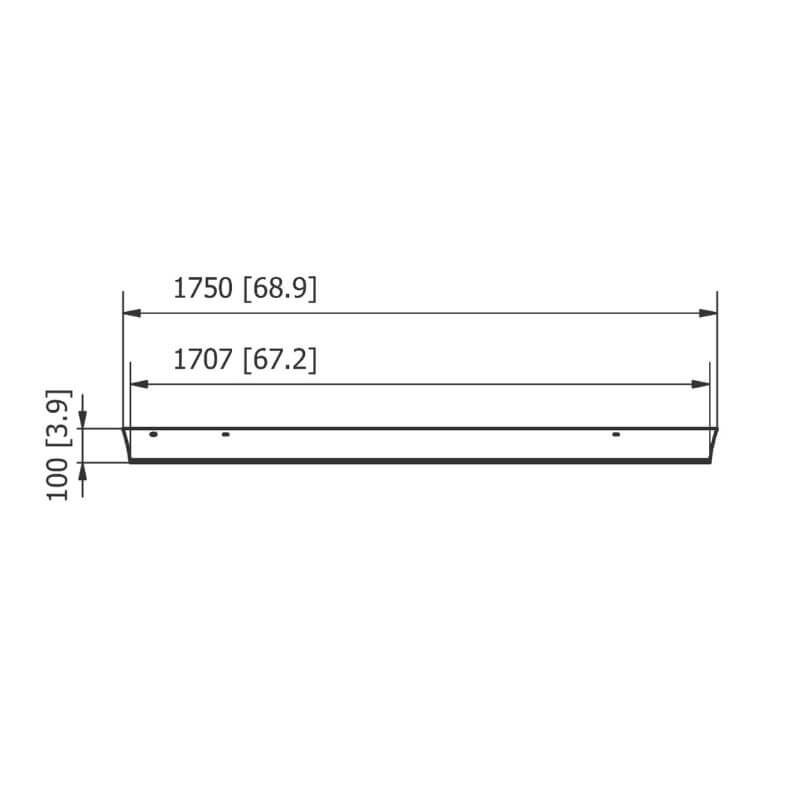 Heatscope Vision 3200W weathershield 5 Side dimensions