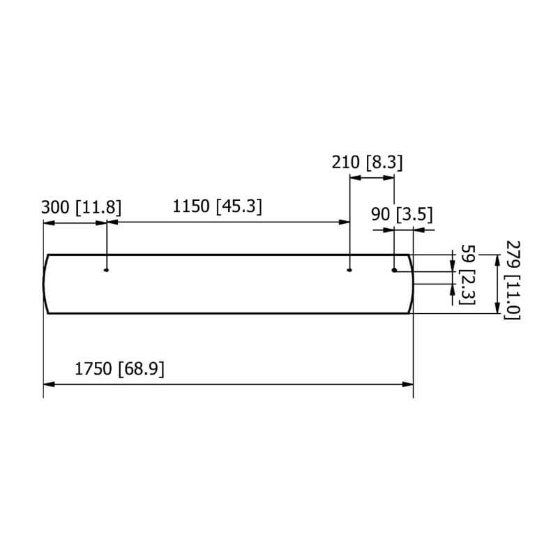 Heatscope Vision 3200 Weathershield 5 top dimensions