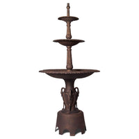 Heron Fountain Water Feature Bronze