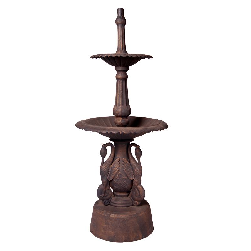 Ibis Cast Iron Water Fountain Antique Bronze