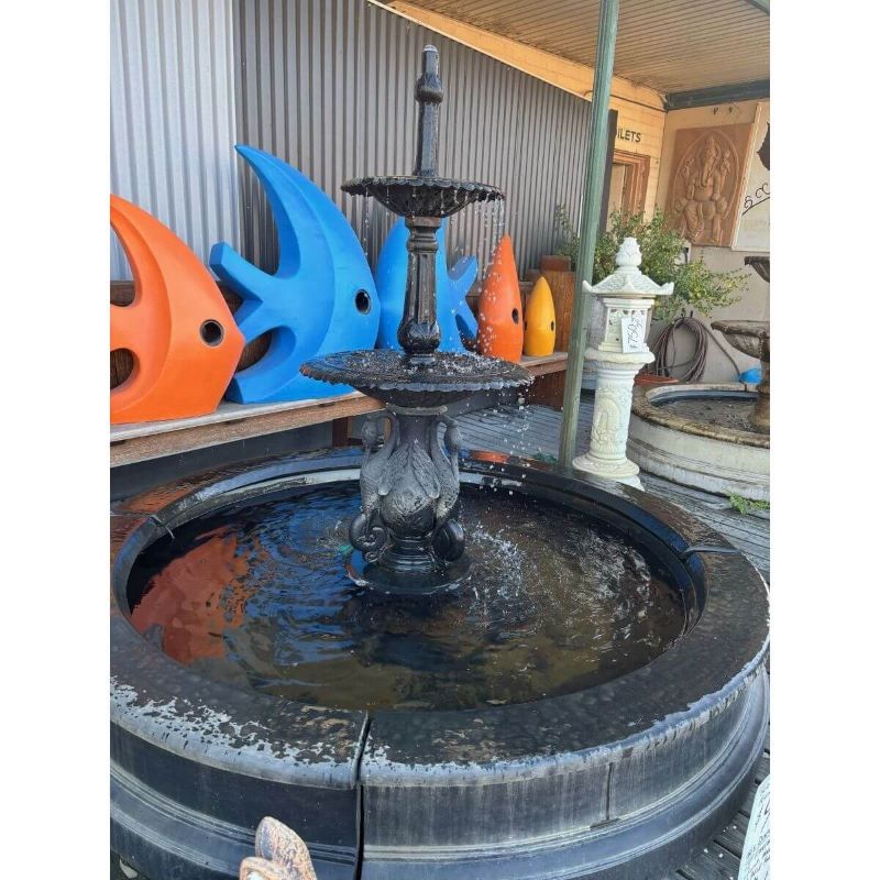 Ibis Cast Iron Water Fountain Lifestyle