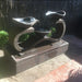 Infinity Fountain Large Rust Lifestyle angle
