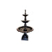 Lisbon 3 Tier SELF CONTAINED Fountain top angle BLACK RED