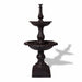 Lisbon Cast Iron Fountain 2 Tier SELF CONTAINED Fountain Black Red