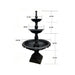 Lisbon Cast Iron Fountain 3 Tier SELF CONTAINED with dimensions