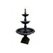 Lisbon Cast Iron Fountain top angle BLACK