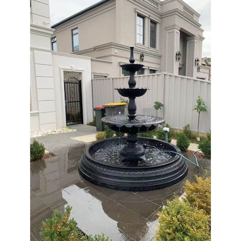 Cast Iron Lisbon 3 Tier Fountain lifestyle